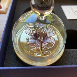 Swarovski purple flower bell jar small